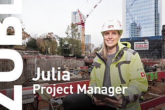 Foto van Julia Projectmanger bij ZÜBLIN