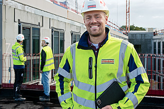 Foto van Kevin op de werf 